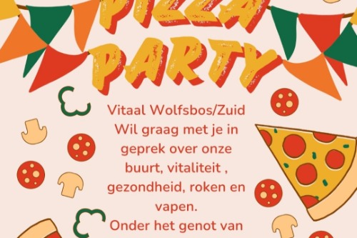 Kom in gesprek met VItaal Wolfsbos/Zuid met een lekkere pizza