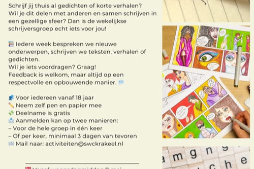poster van de schrijversgroep